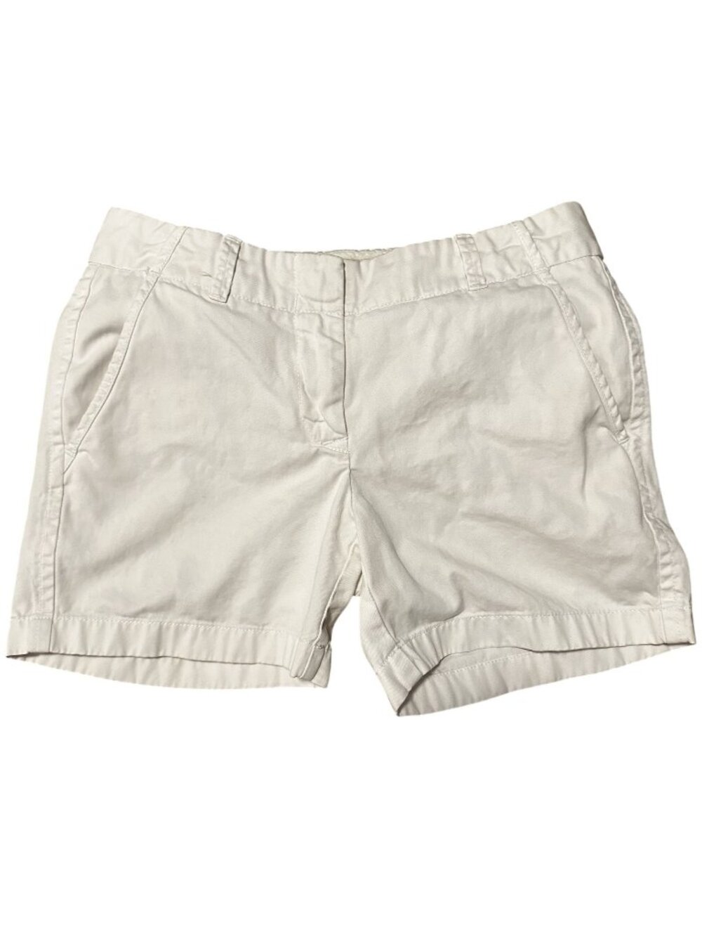 JCrew Chino Shorts 4" Weathered City Fit% Cotton Classic Twill Vintage Y2k Sz 0